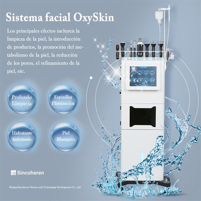 Mulheres 6 limpos faciais em 1 máquina de Hydrodermabrasion tela Sincoheren de 10,4 polegadas